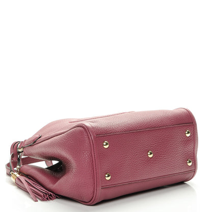Gucci Pebbled Calfskin Small Soho Shoulder Bag Peonia Flower 4 of 6