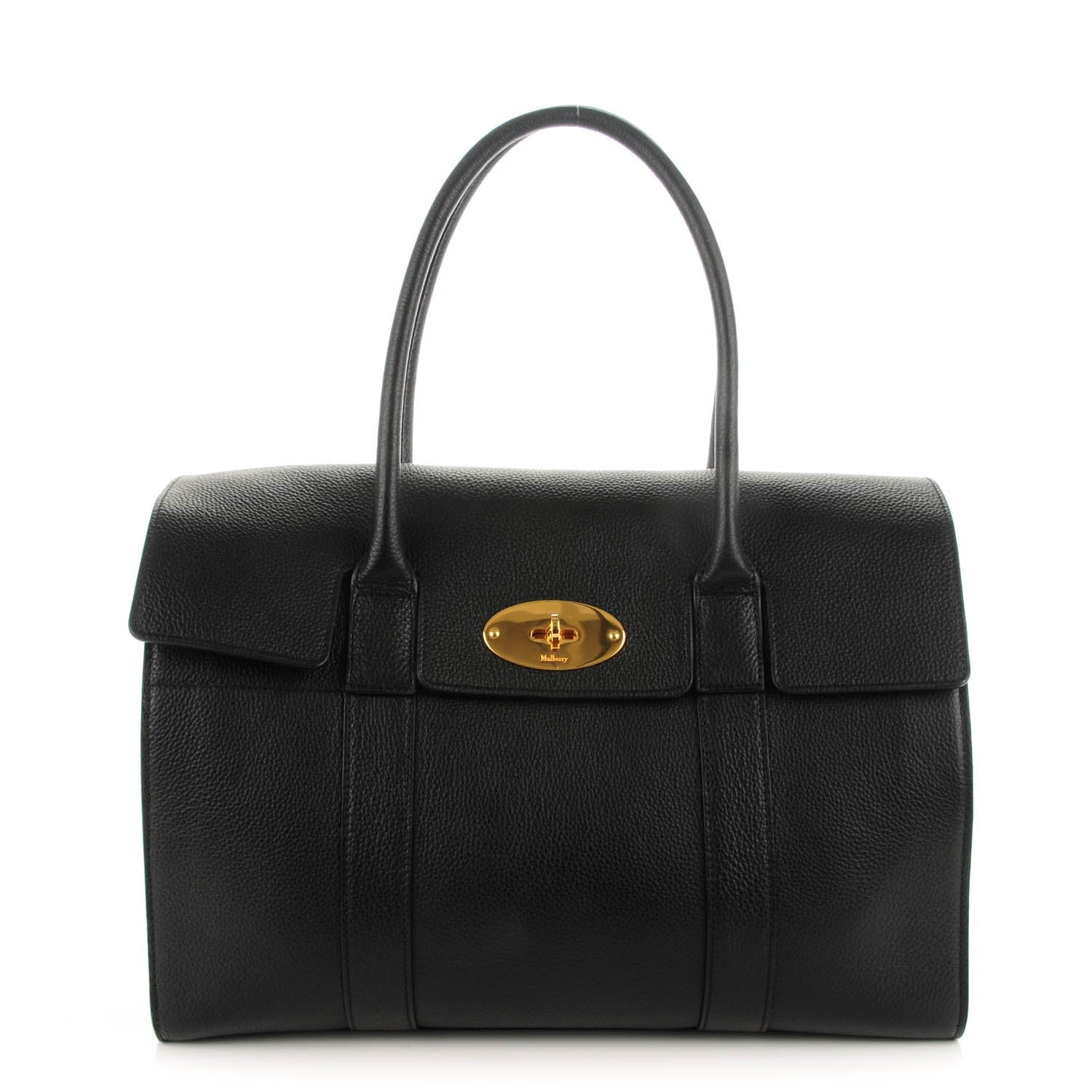 Mulberry Natural Grain Calfskin New Bayswater Black 1 of 8