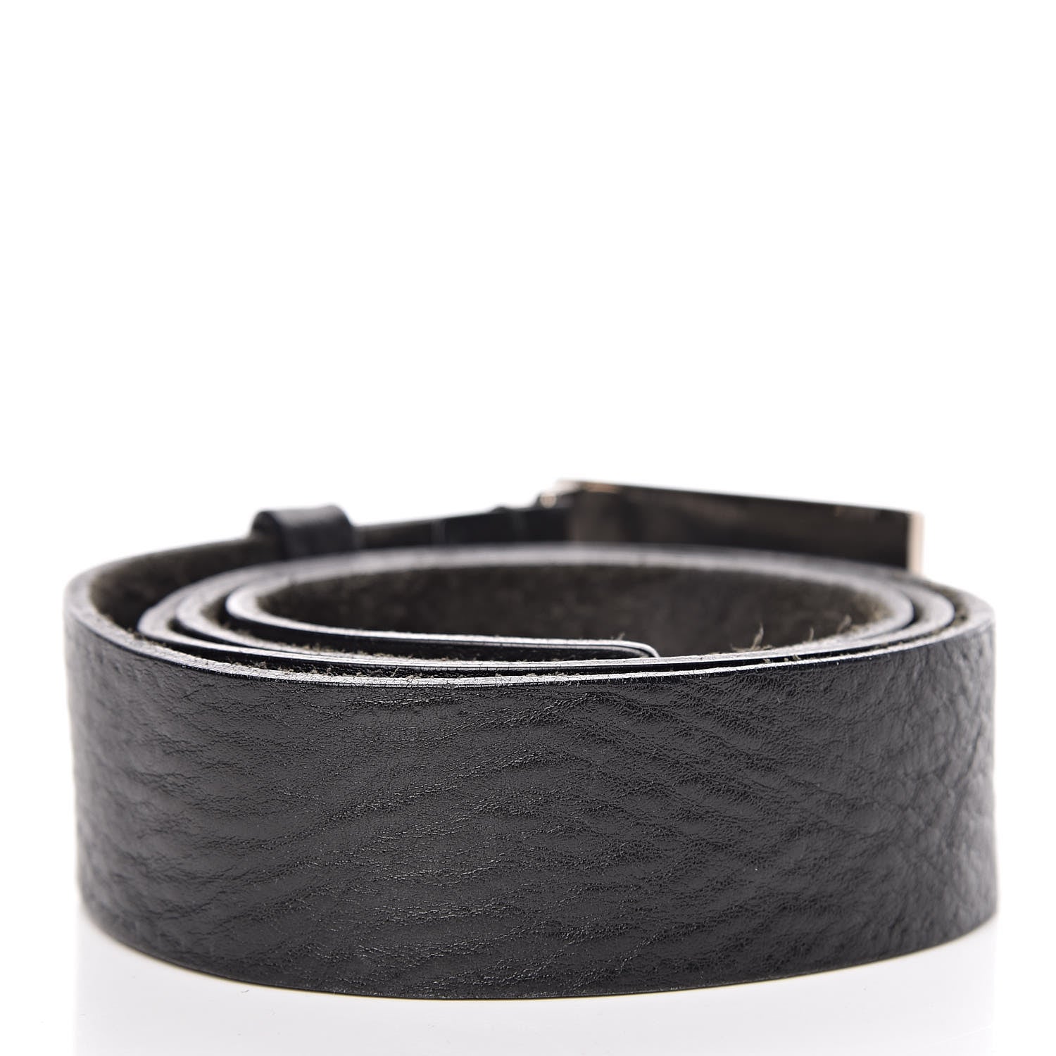 Gucci Calfskin Guccissima Buckle Belt 95 38 Black 3 of 10