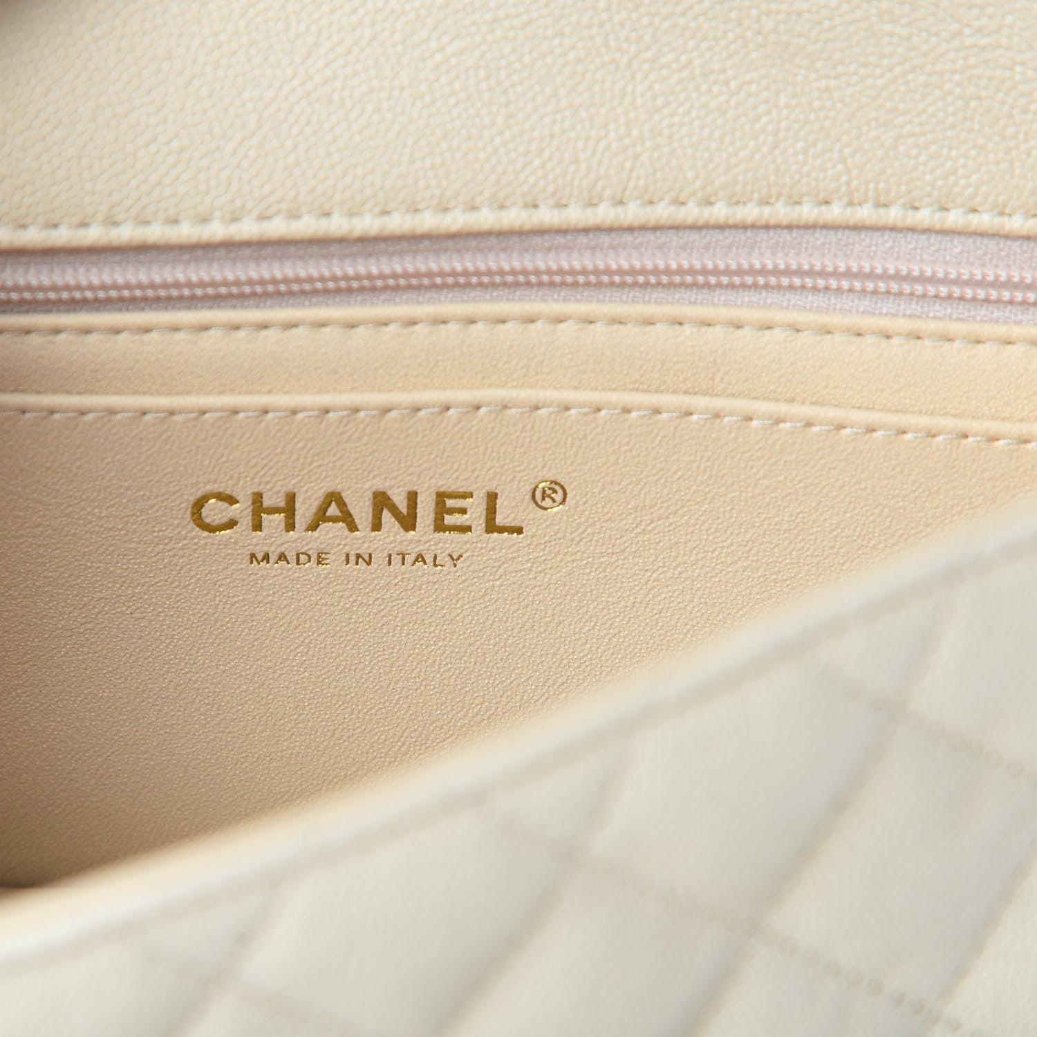 Chanel Caviar Quilted Mini Top Handle Rectangular Flap Beige 6 of 11