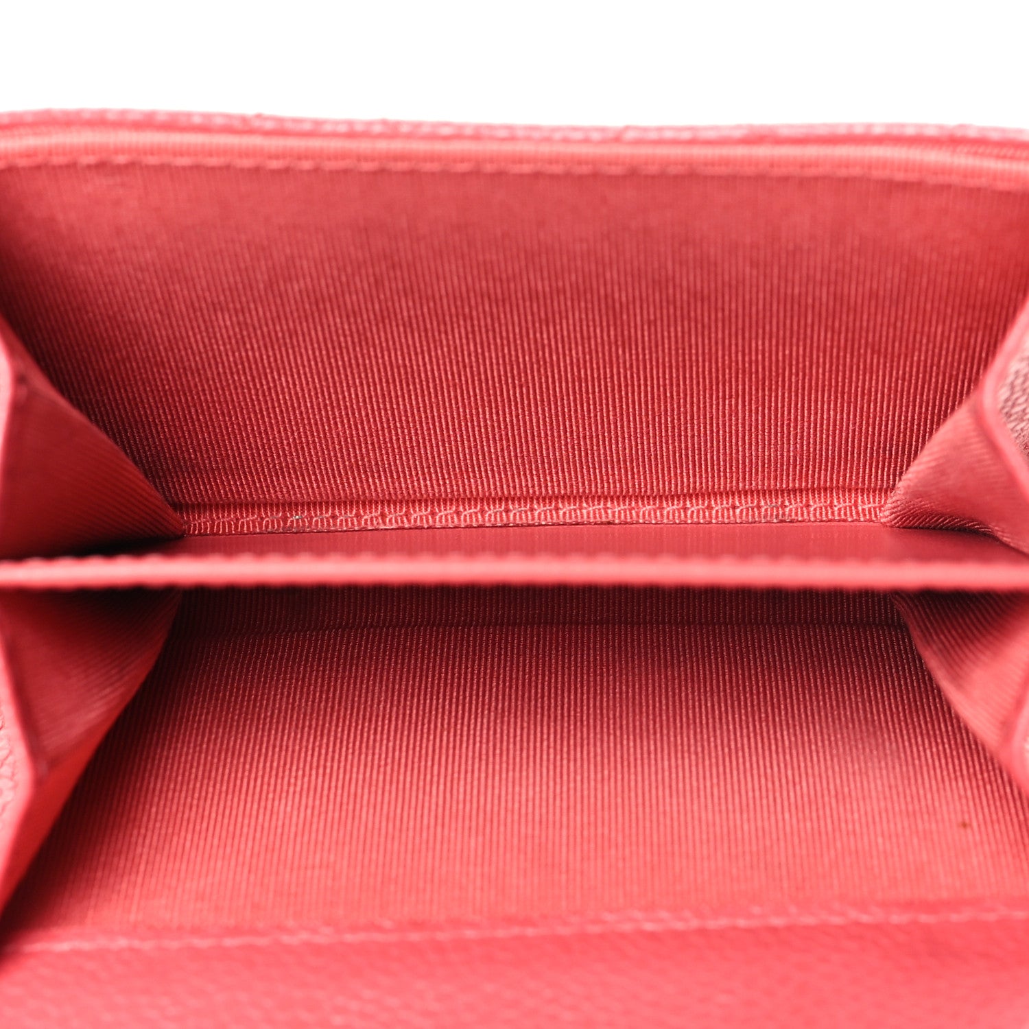 Chanel Caviar Quilted Flap Card Holder Wallet Pink 5 of 9