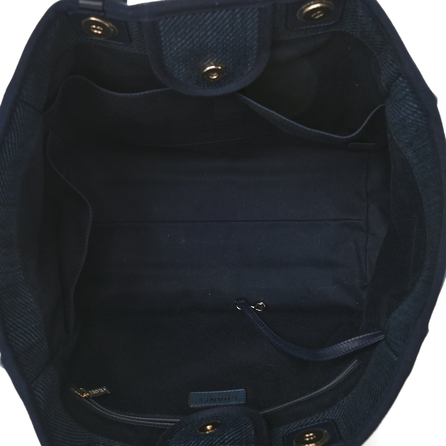 Denim Medium Deauville Tote Dark Blue