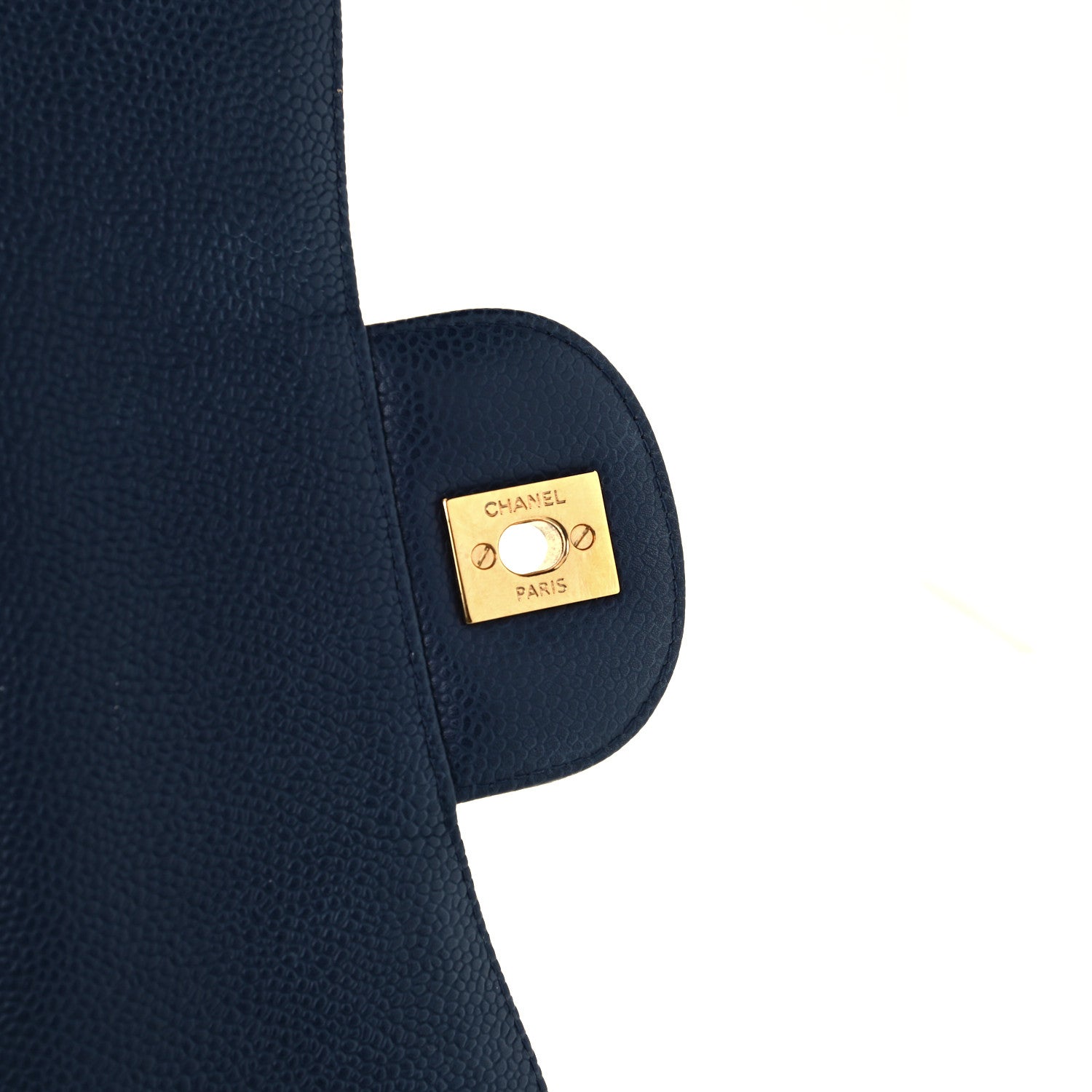 Chanel Caviar Quilted Jumbo Single Flap Navy 8 of 12