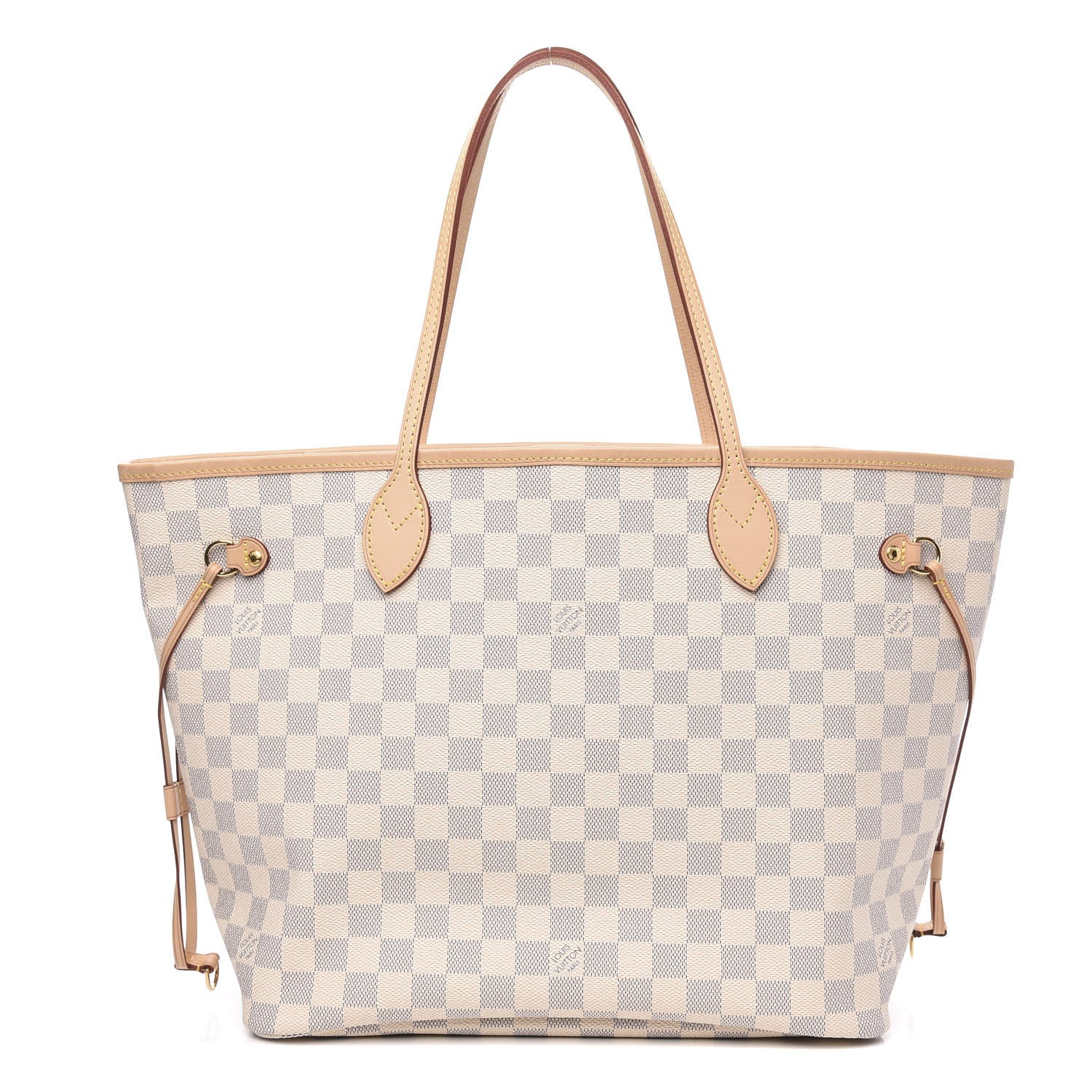 Louis Vuitton Damier Azur Neo Neverfull MM Rose Ballerine 1 of 9