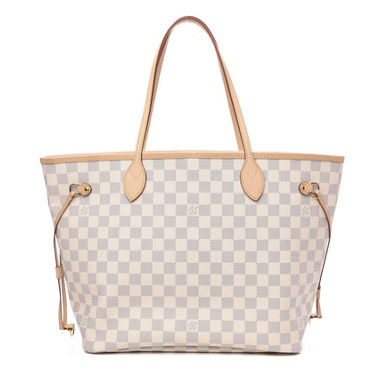 Louis Vuitton Damier Azur Neo Neverfull MM Rose Ballerine 1 of 9