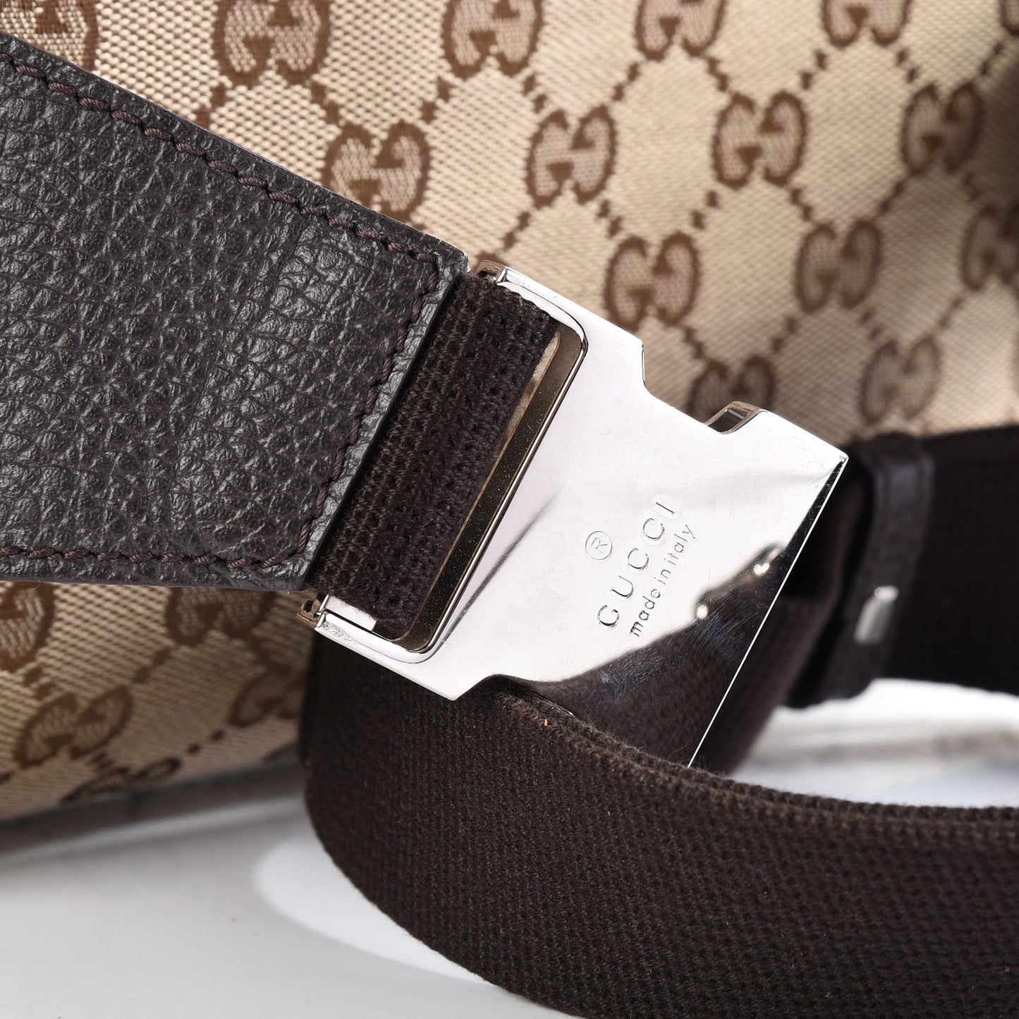 Monogram Belt Bag Dark Brown