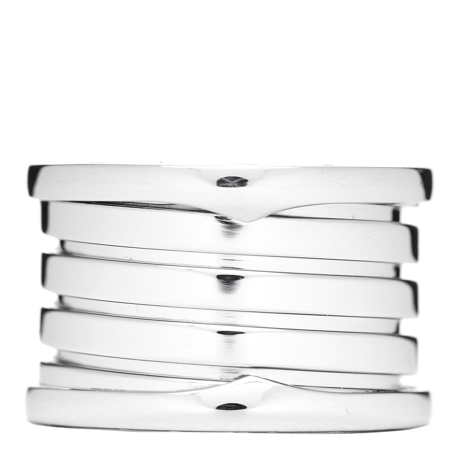 Bulgari 18K White Gold B.Zero1 Five-Band Ring 50 5.25 3 of 6