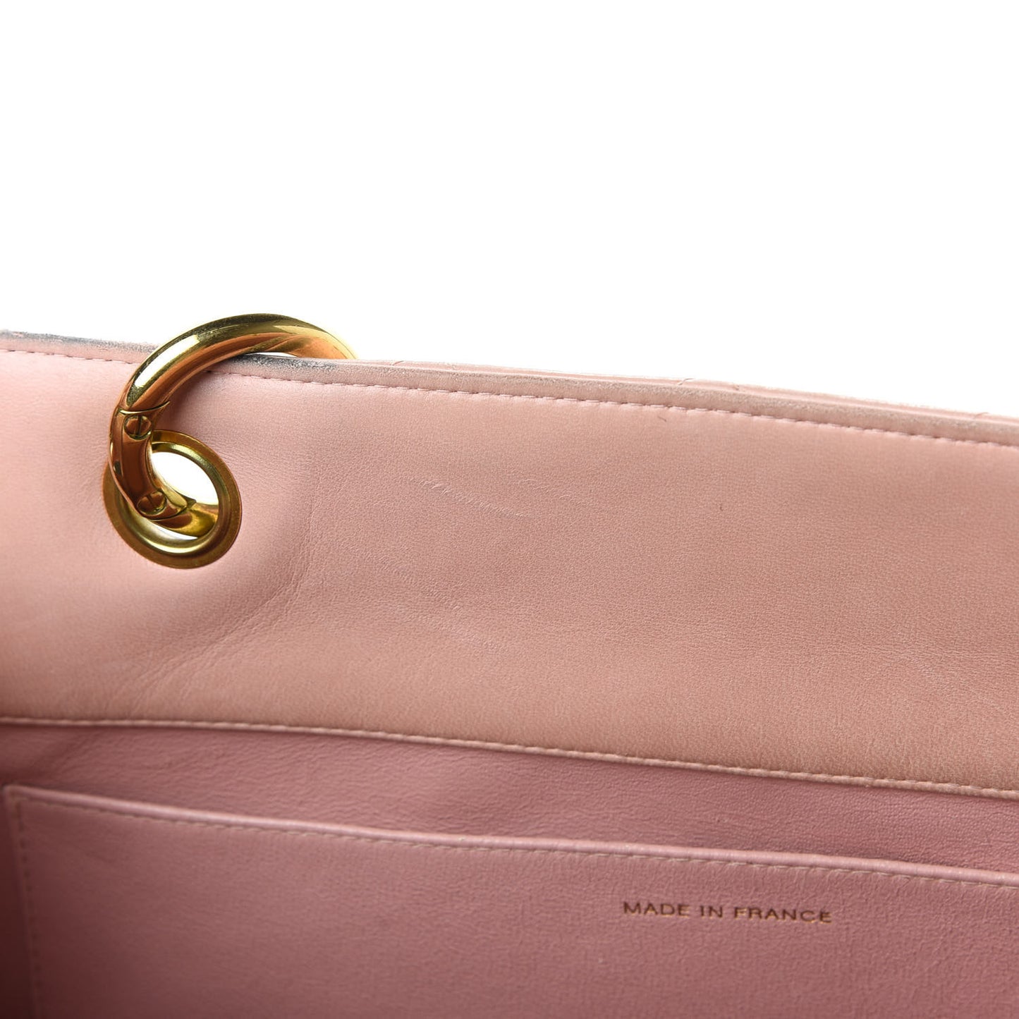 Lambskin Quilted Grand Shopping Tote GST Pink
