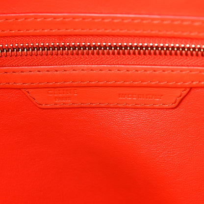 Celine Smooth Calfskin Mini Luggage Orange 6 of 14