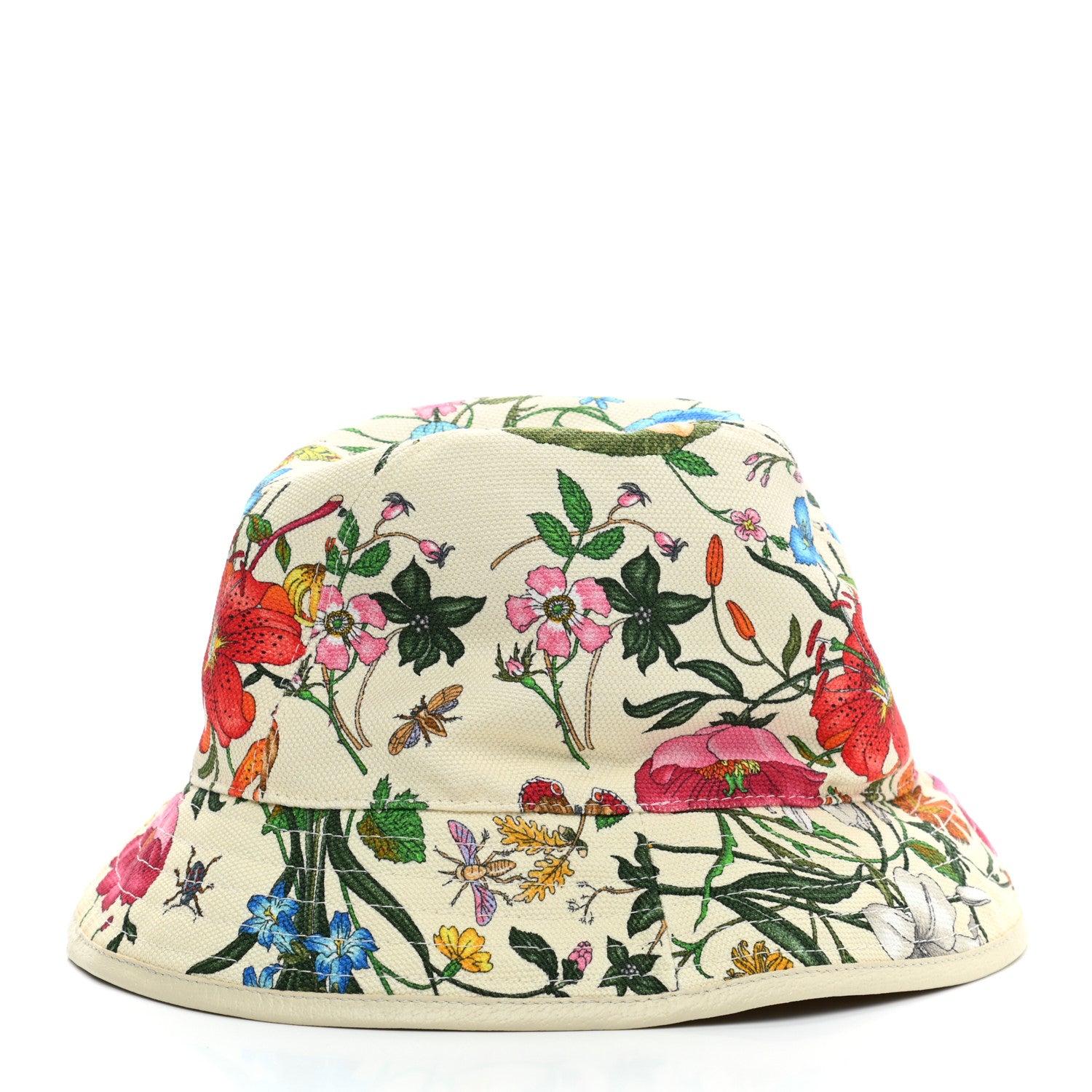 Gucci GG Flora Fedora Hat S White 3 of 7