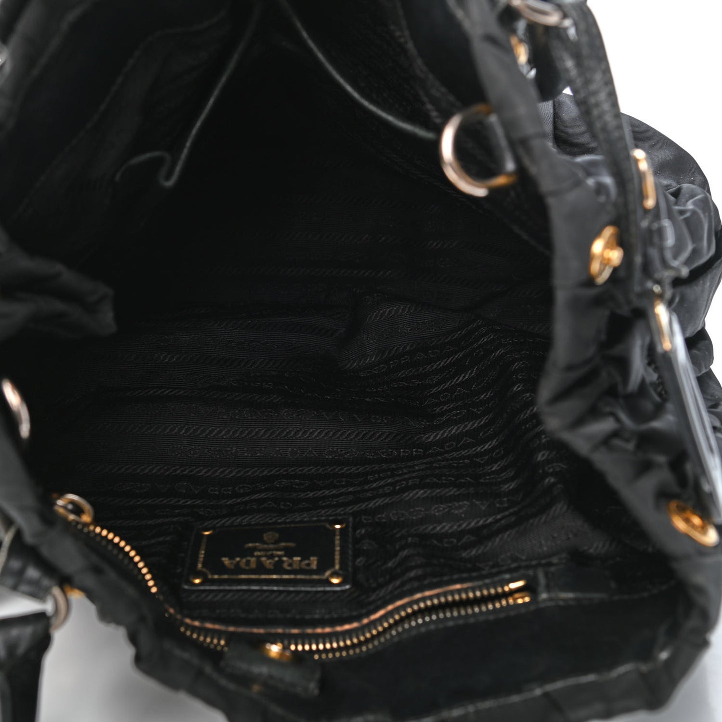 Tessuto Nylon Gaufre Tote Black