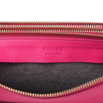 Celine Lambskin Large Trio Crossbody Bag Fluo Fuchsia 6 of 13
