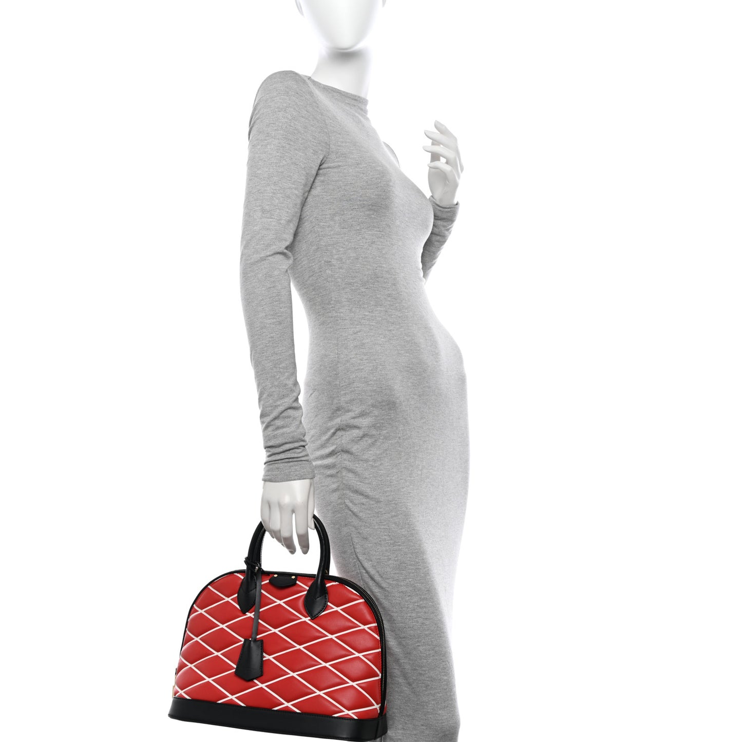 Lambskin Malletage Alma PM Red