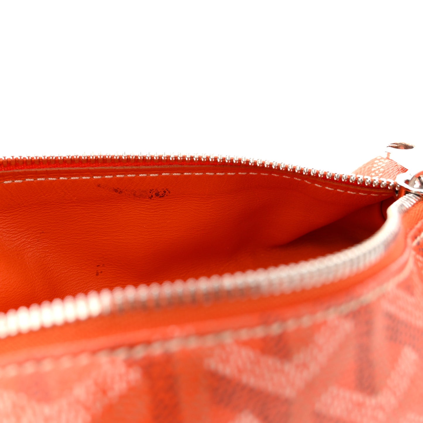 Goyardine Trousse Pencil Pouch Orange