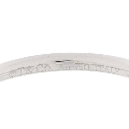 Tiffany 18K White Gold Diamond T Wire Ring 54 7 4 of 4
