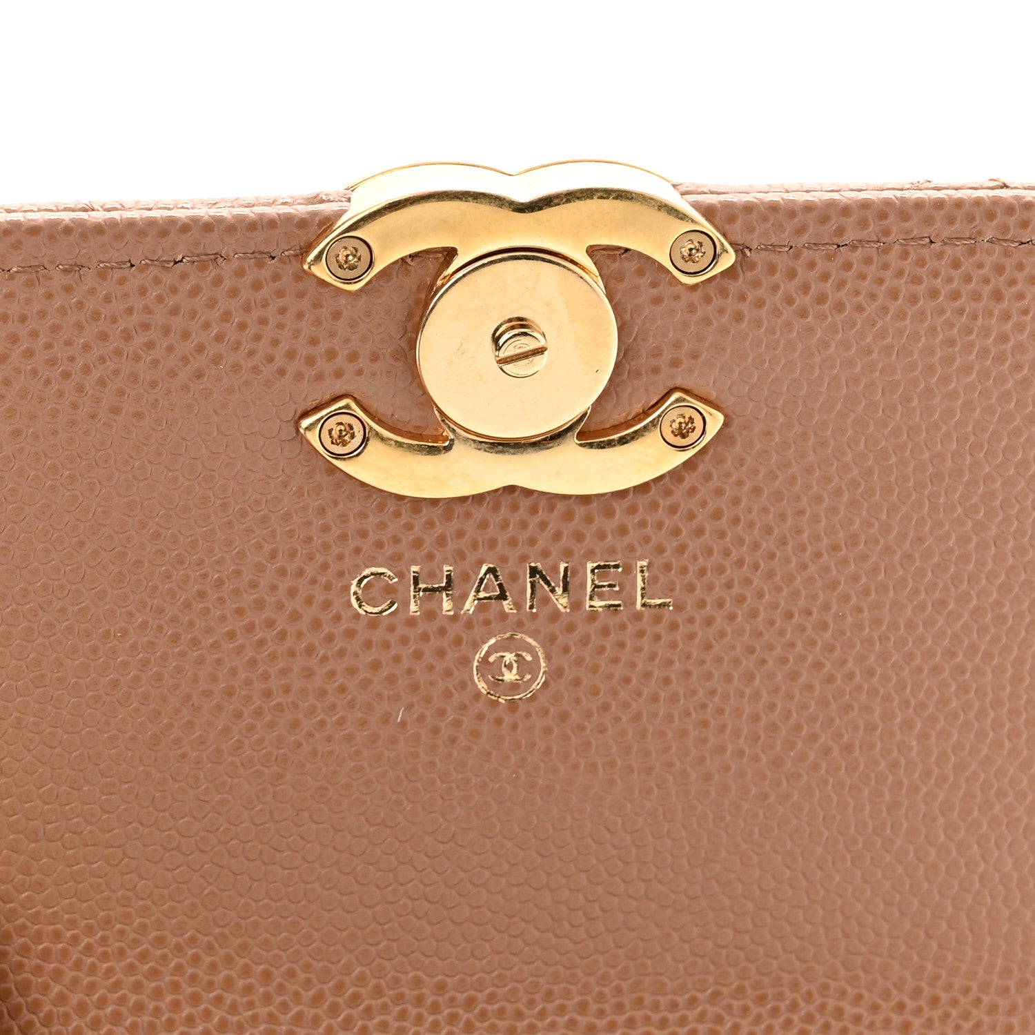 Chanel Caviar Quilted Coco First Clutch With Chain Beige 6 of 10