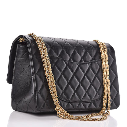 Chanel Aged Calfskin Quilted 2.55 Reissue 226 Flap Black 3 of 12