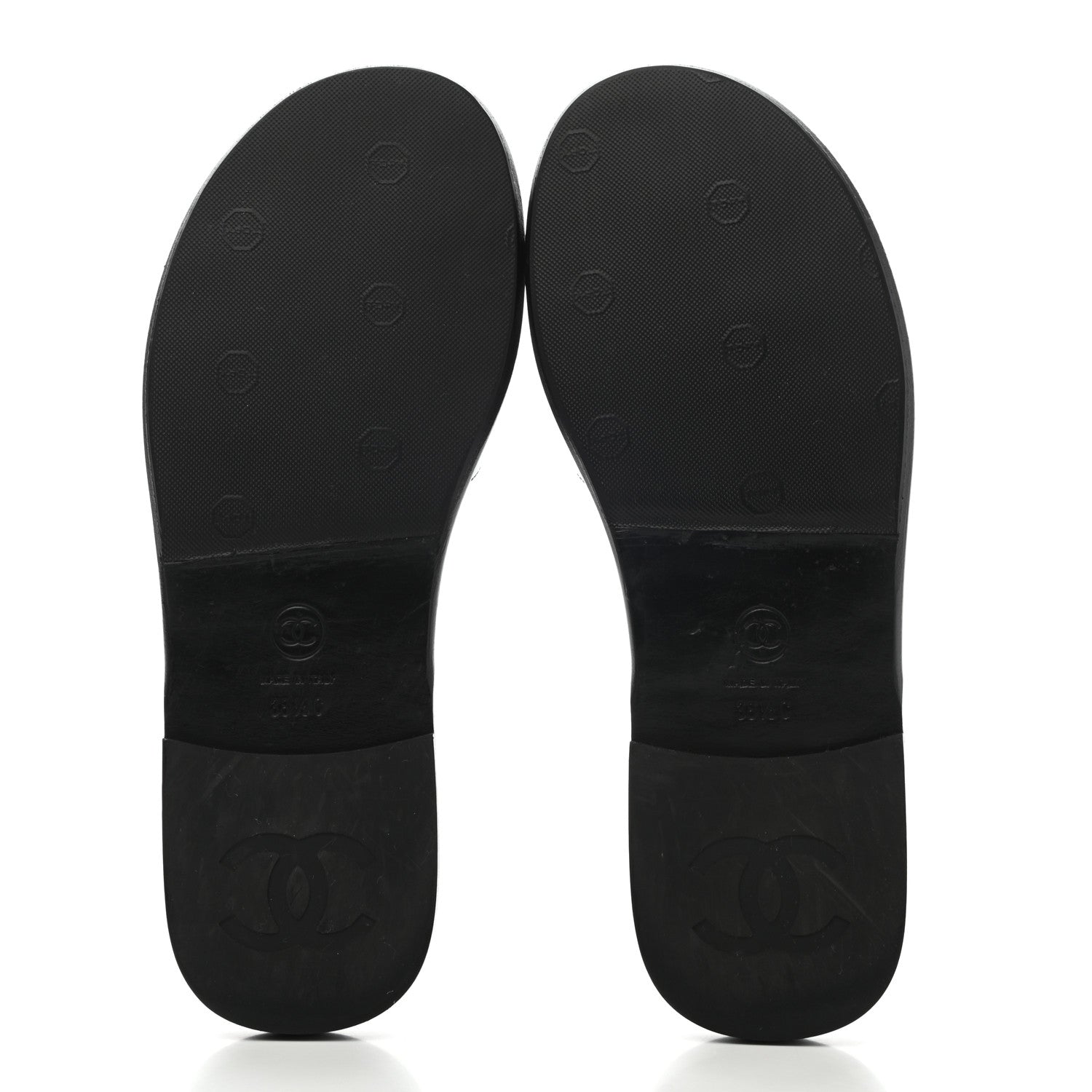 Chanel Patent CC Slide Sandals 38.5 Black 5 of 13