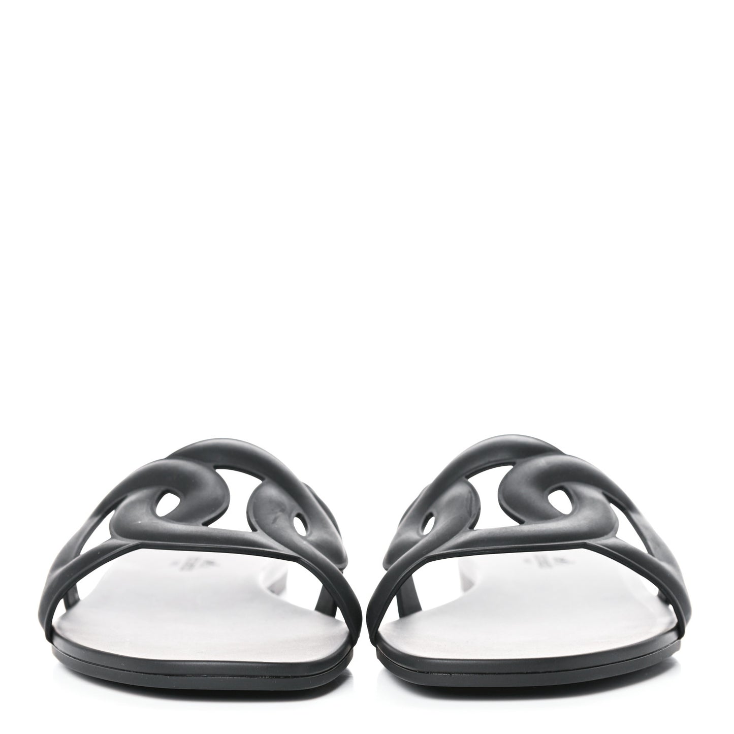 Rubber Aloha Sandals 40 Black
