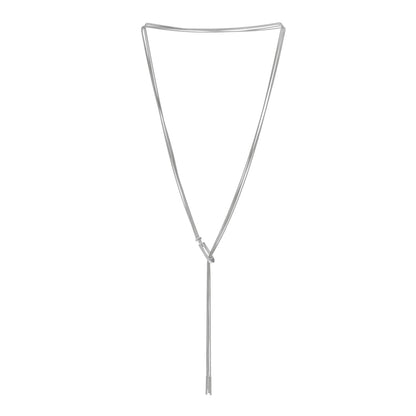 Gucci Sterling Silver Multi Strand Lariat Necklace 2 of 4