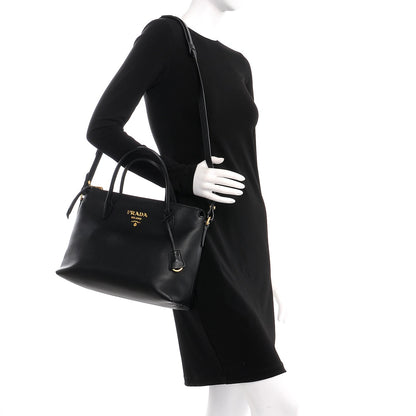 Prada Vitello Daino Shoulder Bag Nero Black 4 of 10