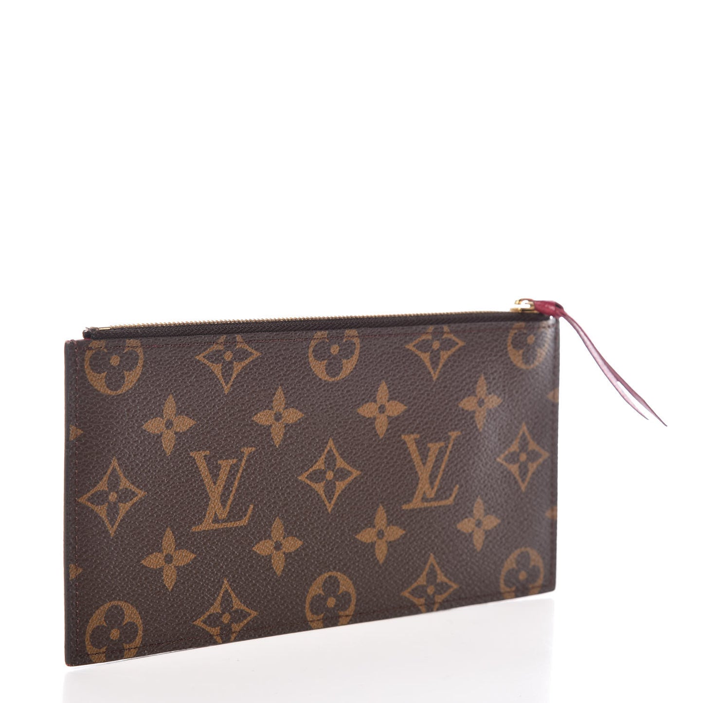 Monogram Felicie Chain Wallet Zippered Insert Fuchsia
