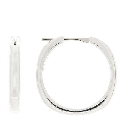 Tiffany Sterling Silver Square Cushion Hoop Earrings 1 of 4