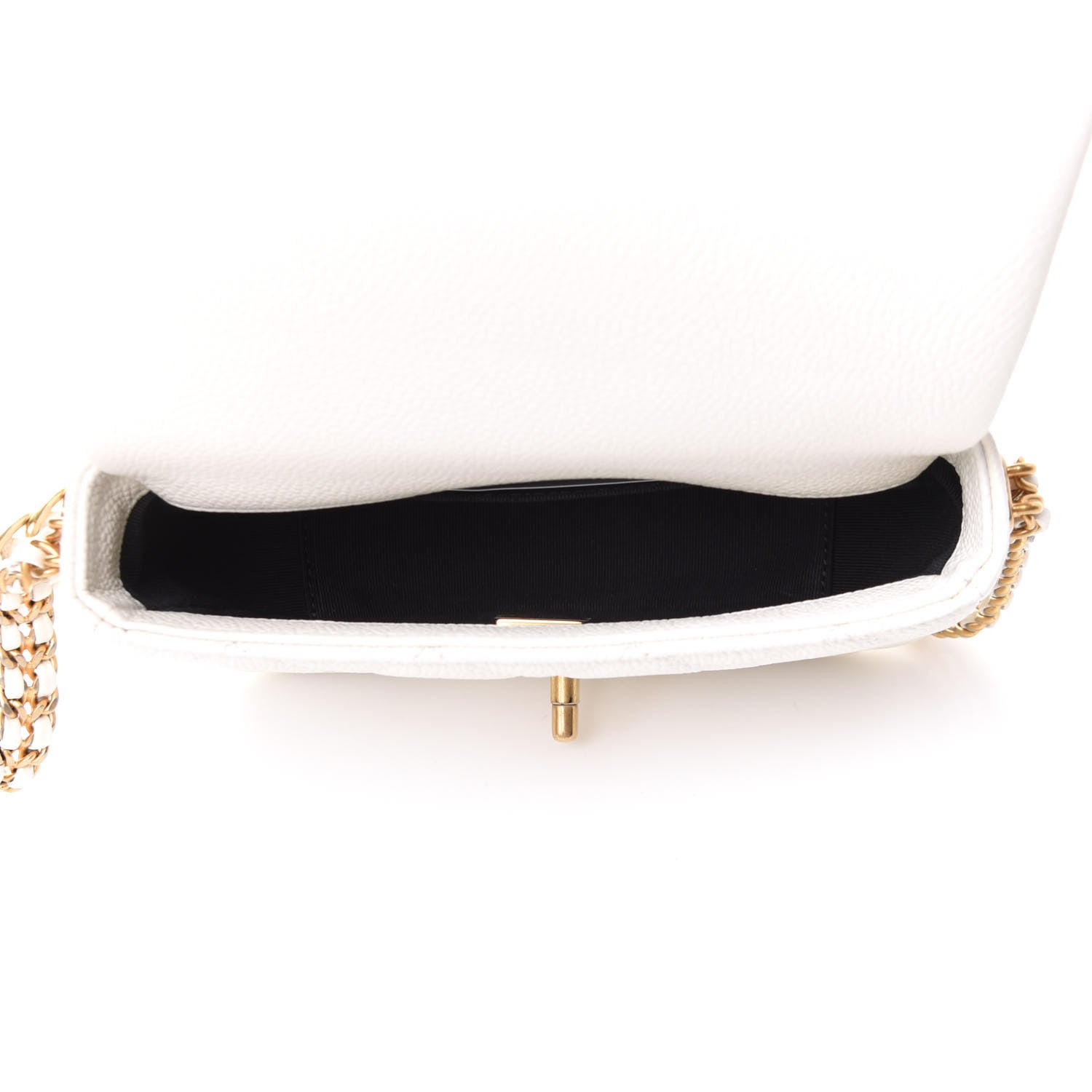 Chanel Caviar Quilted Mini Chain Soul Flap White 6 of 22