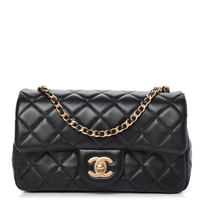 Chanel Lambskin Quilted Mini Rectangular Pearl Crush Flap Black 1 of 11