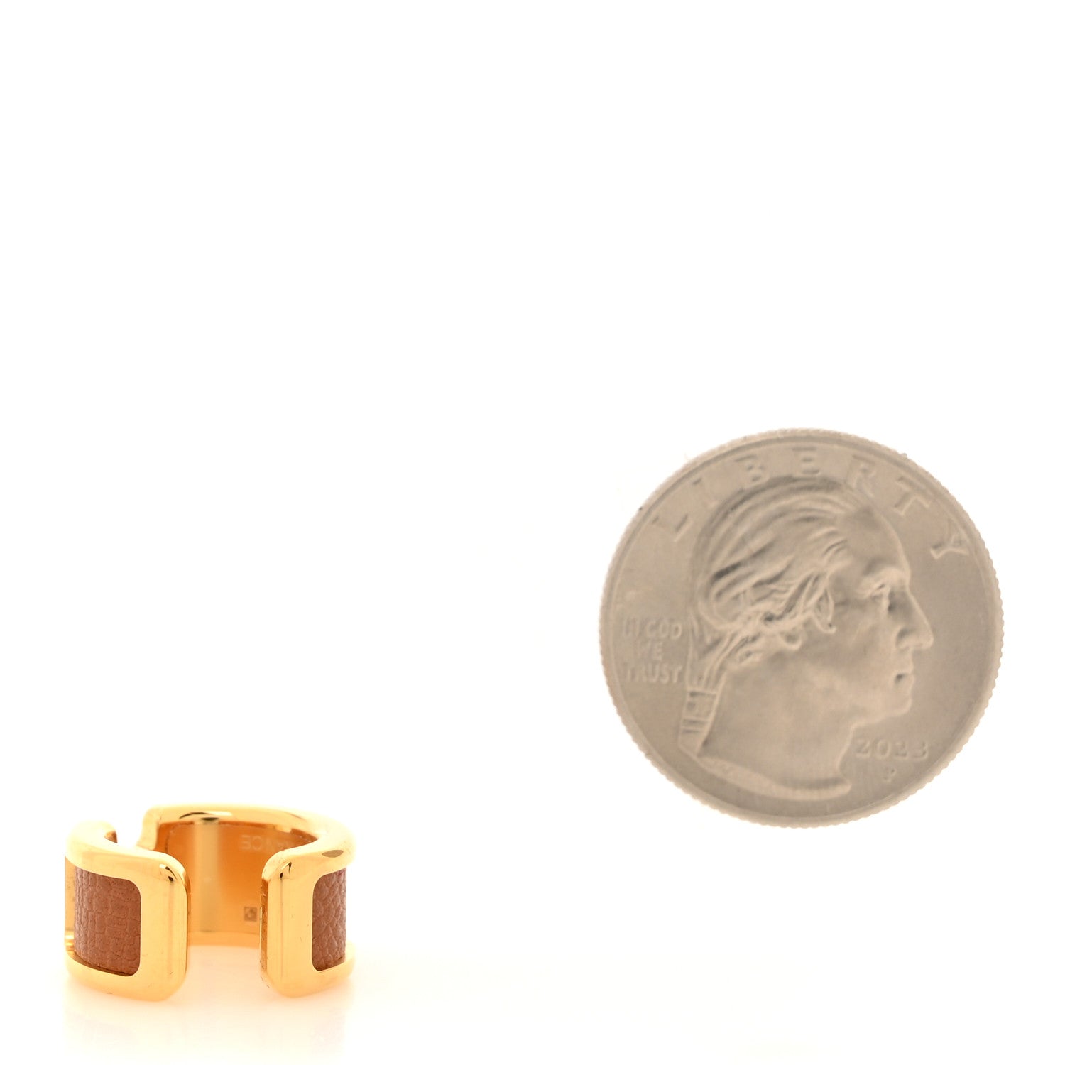 Hermes Epsom Olympe Ear Cuff PM Gold 2 of 4