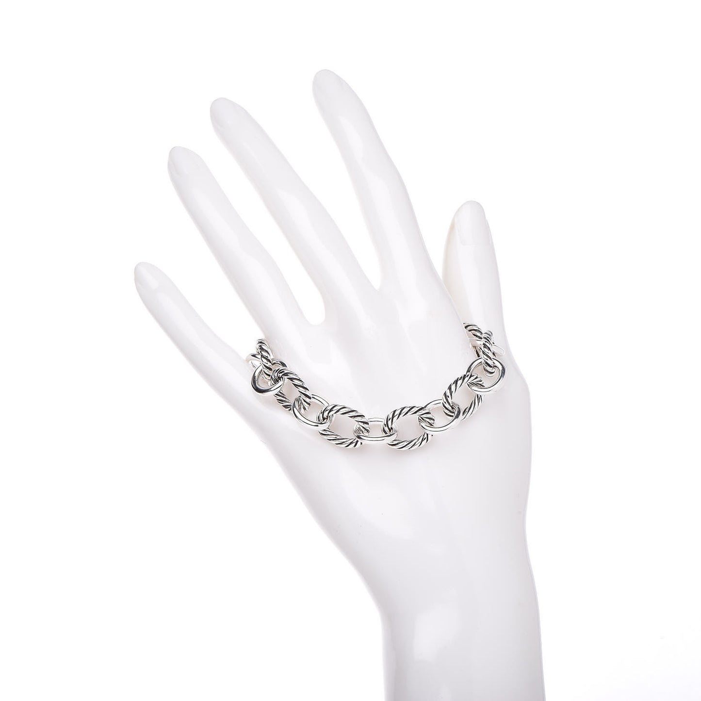 Sterling Silver 12mm Large Oval Link Bracelet