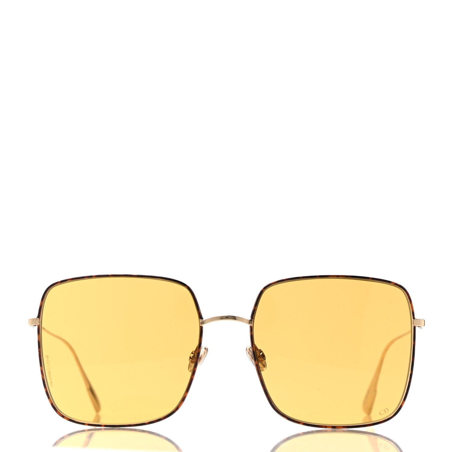 Christian Dior Metal Stellaire 1 Sunglasses Yellow Tortoise 2 of 10
