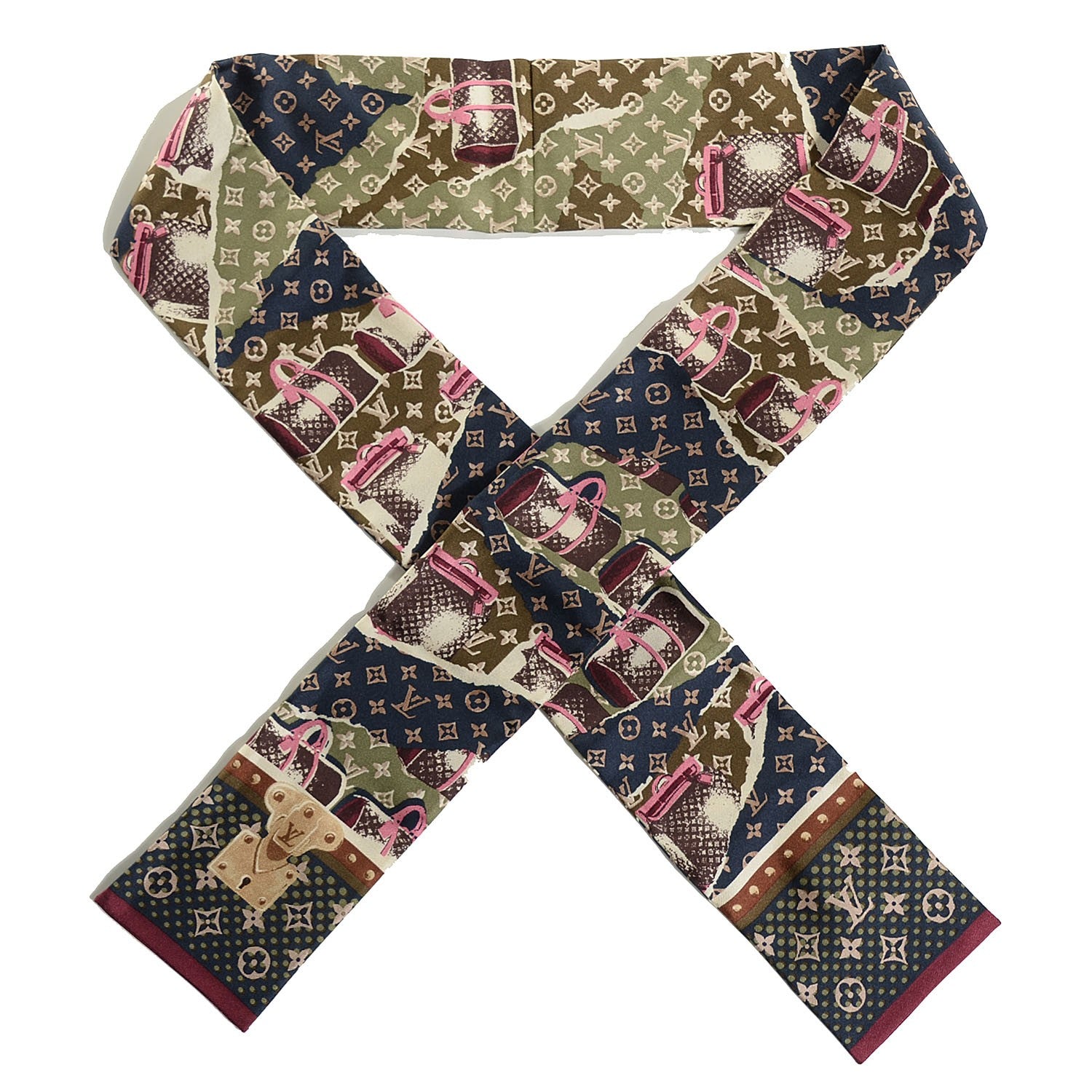 Louis Vuitton Silk Monogram Wallpaper Bandeau 1 of 6