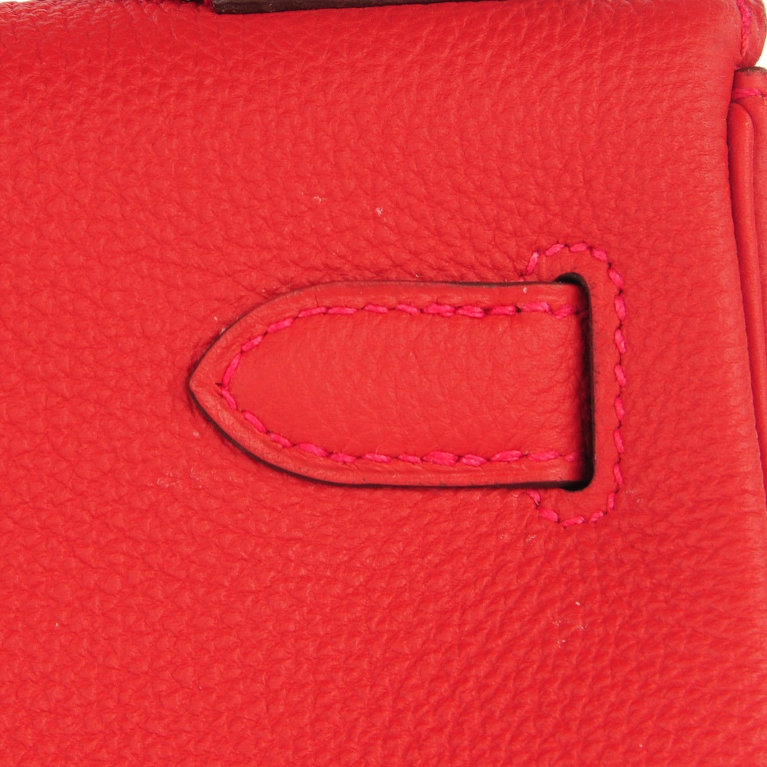Hermes Togo Kelly Retourne 28 Geranium 16 of 23