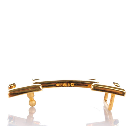 Hermes Box Courchevel 32mm H Belt 65 Black Gold 7 of 9