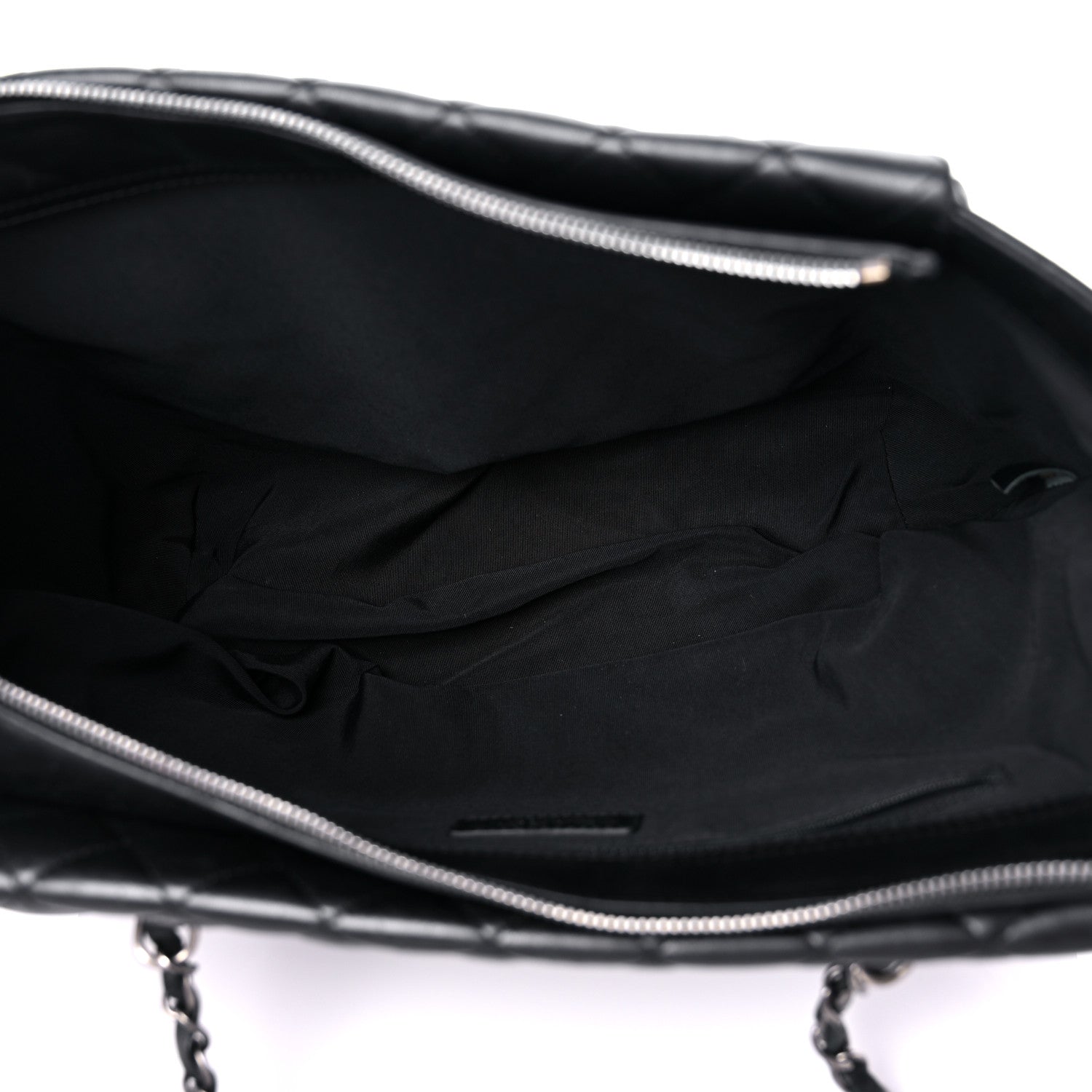 Chanel Lambskin Quilted Shopping Tote Black 5 of 14