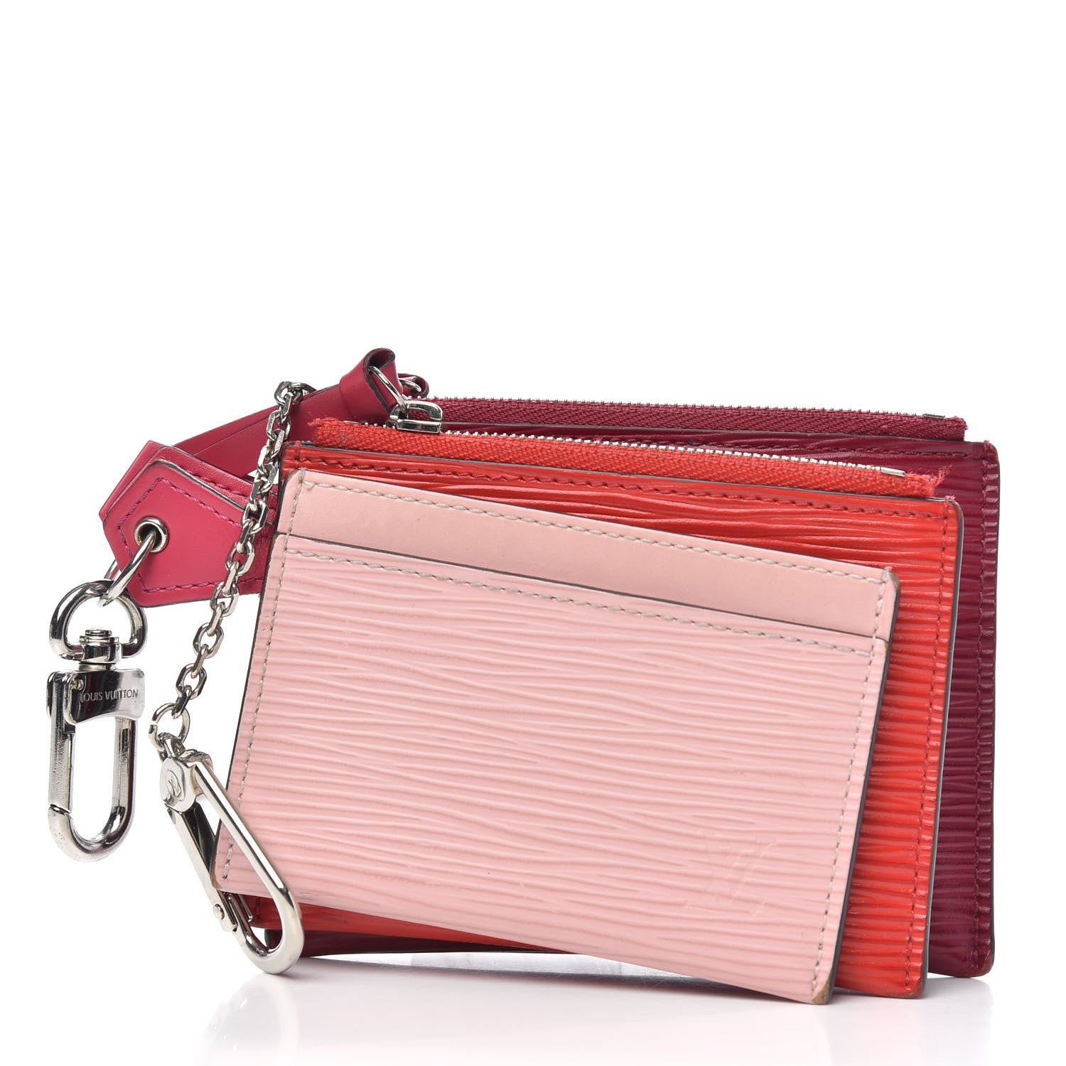 Louis Vuitton Epi Trio Card Case Wallet Rose Ballerine Rouge Fuchsia 3 of 8