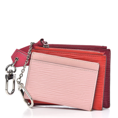 Louis Vuitton Epi Trio Card Case Wallet Rose Ballerine Rouge Fuchsia 3 of 8