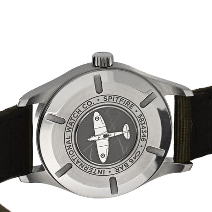 IWC Stainless Steel Fabric 39mm Spitfire Automatic Watch Black IW326801 4 of 5