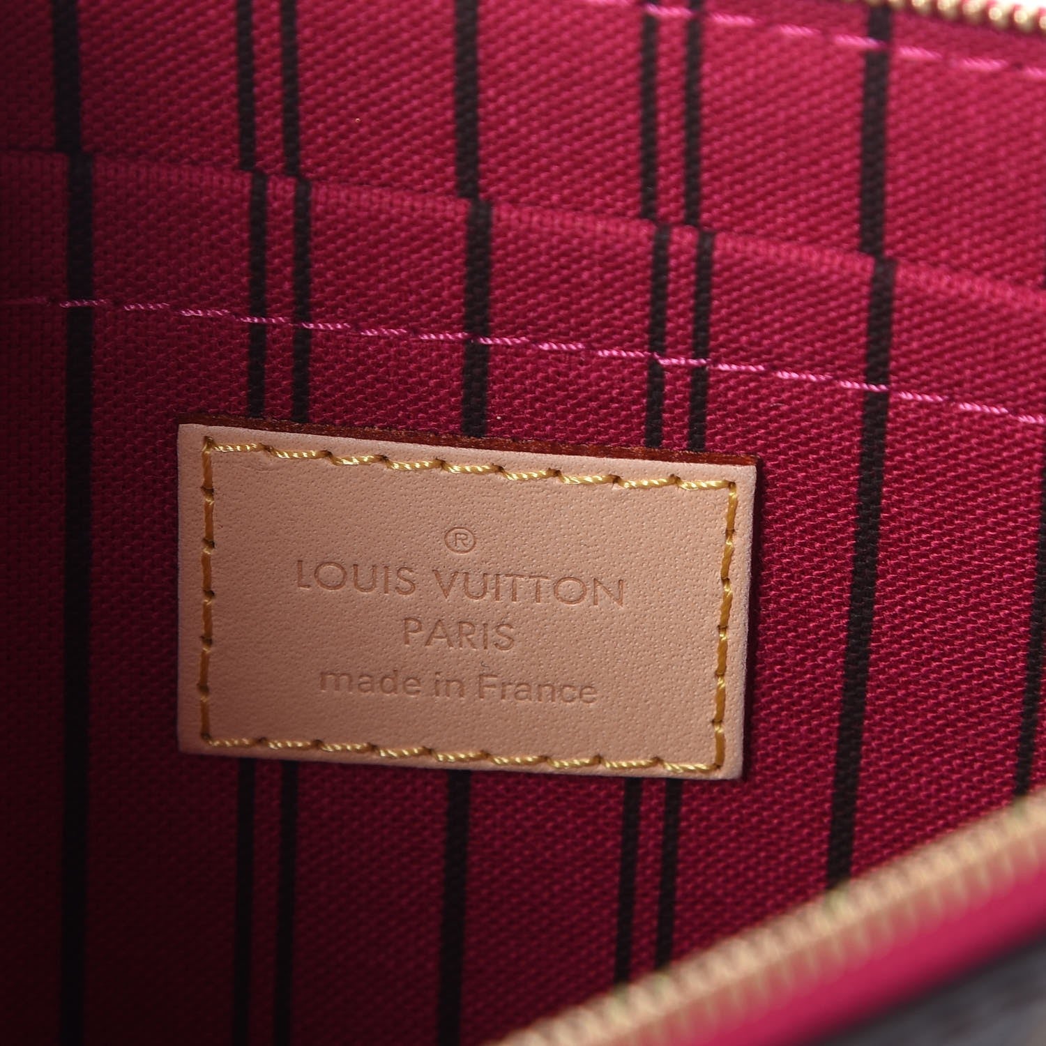 Louis Vuitton Monogram Neverfull MM GM Pochette Pivoine 6 of 7