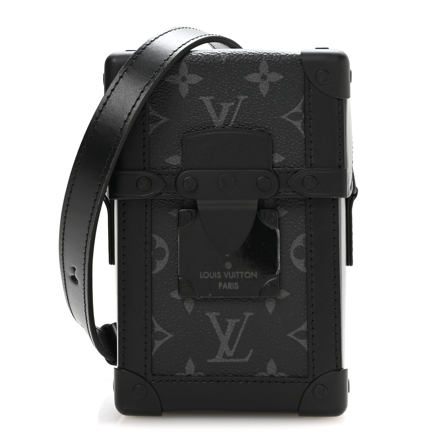Monogram Eclipse Vertical Trunk Wearable Wallet Black