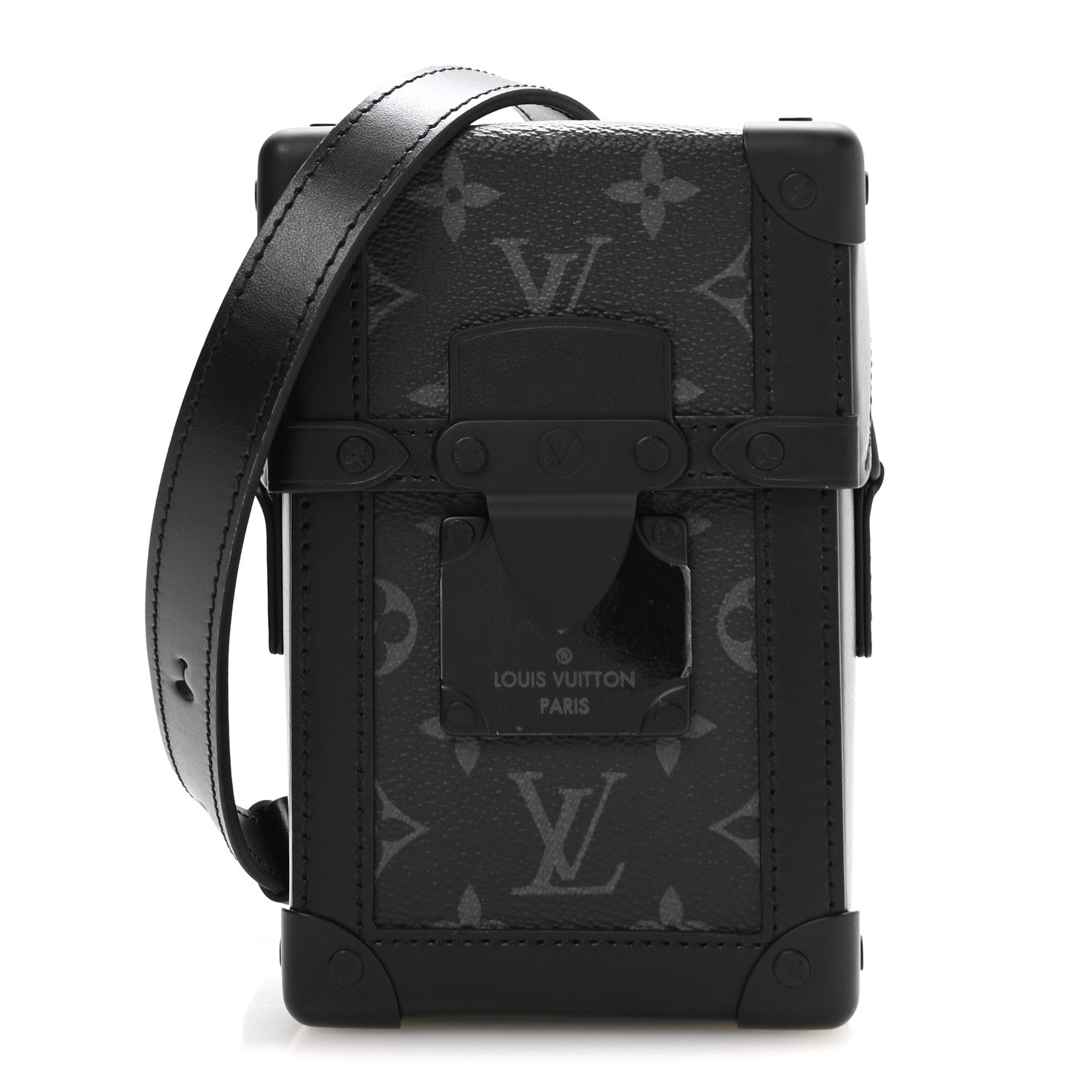 Louis Vuitton Monogram Eclipse Vertical Trunk Wearable Wallet Black 1 of 9