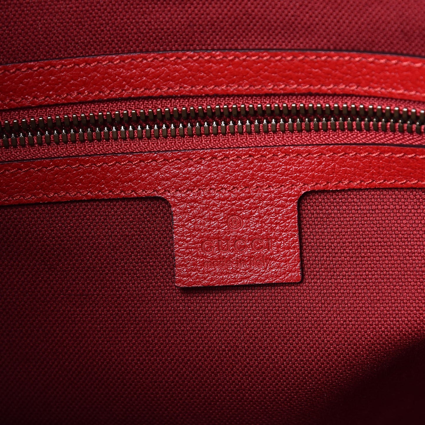 Canvas Logo Sylvie Stripe Drawstring Backpack Red
