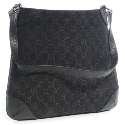 Gucci Denim Signature GG Shoulder Bag Brown 3 of 7