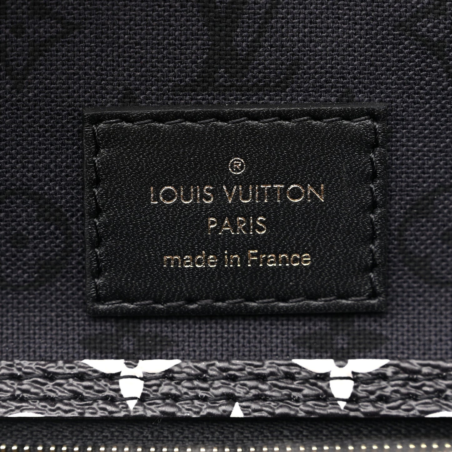 LOUIS VUITTON Monogram Giant Crafty Neverfull MM Creme Rouge Black