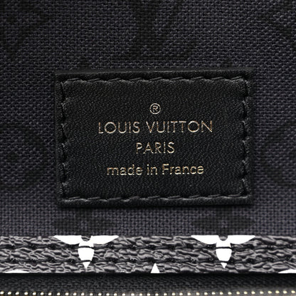 Louis Vuitton LOUIS VUITTON Monogram Giant Crafty Neverfull MM Creme Rouge Black 7 of 11