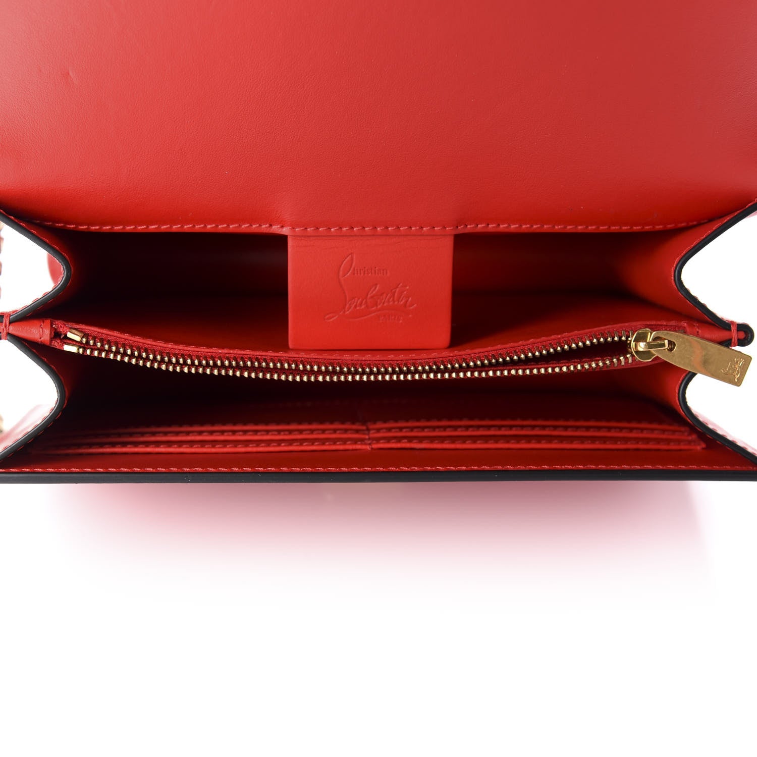 Christian Louboutin Calfskin Small Elisa Shoulder Bag Loubi 6 of 13