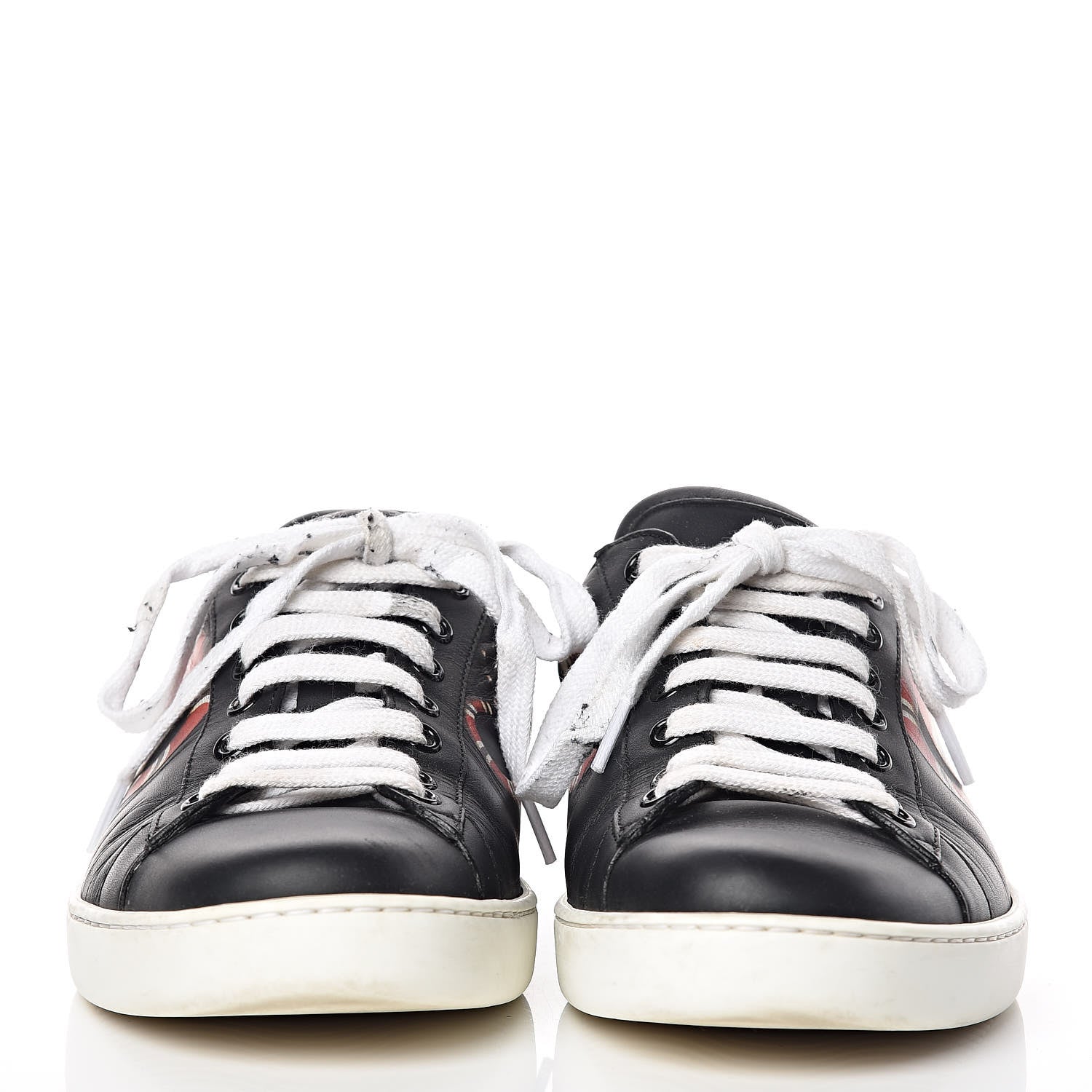 Gucci Calfskin Kingsnake Mens Ace Sneakers 7 Black Multicolor 2 of 18