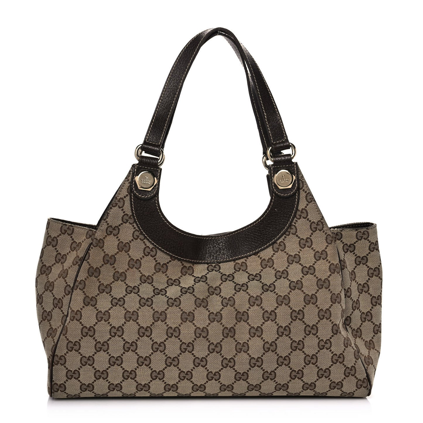 Monogram Medium Charmy Shoulder Bag Dark Brown