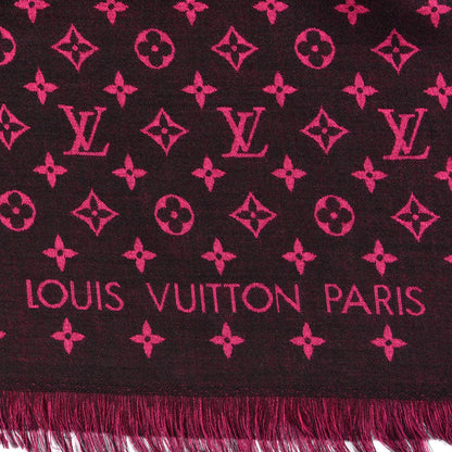 Louis Vuitton Wool Silk So LV Stole Black 2 of 4